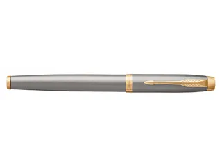 Rollerpen Parker IM Brushed metal GT Finish Fijn Zwarte inkt - 7
