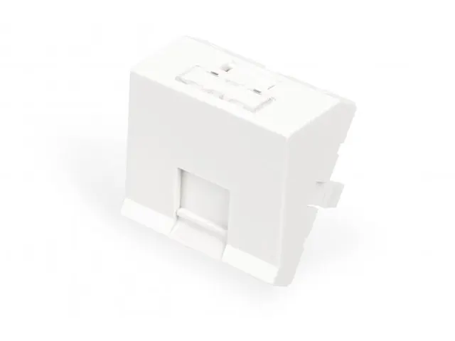 Frontpaneel 1-poorts 45x45mm Schuin voor frame DN-93802-5-SH