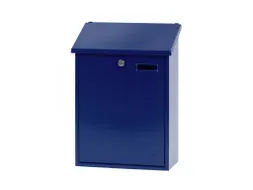 Wandbrievenbus, H 44,5 Cm Blauw Staal