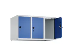 opzetkast,v. locker,3vak.,vak B 300mm,HxBxD 500x900x500mm,draaigrendel