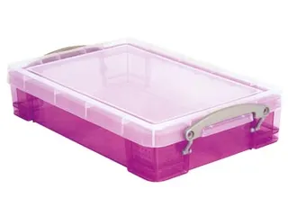 Opbergdoos 4 Liter Transparant Paars - 1