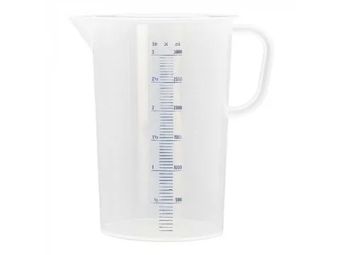 Emga Maatbeker kunststof 5 liter Transparant PP