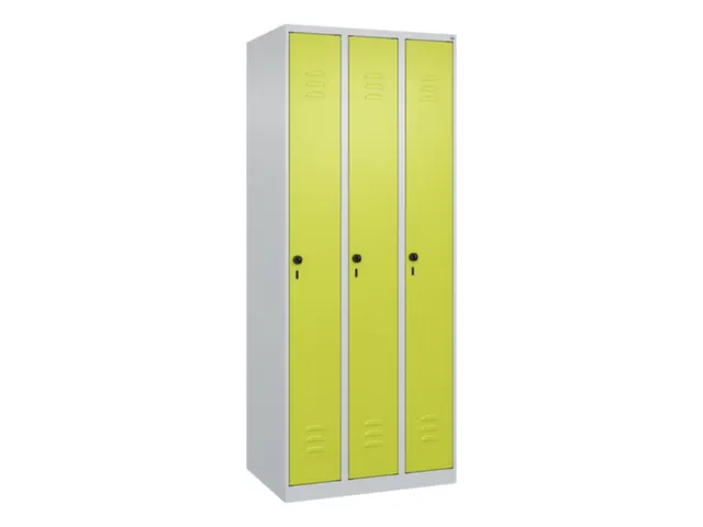 locker,HxBxD 1850x750x500mm,3vak,vak B 250mm,draaigrendel