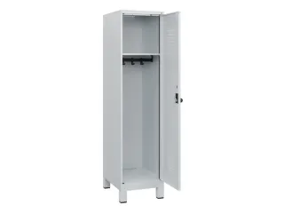 schoollocker,HxBxD 1630x400x500mm,1vak,vak B 400mm,draaigrendel,voeten - 1