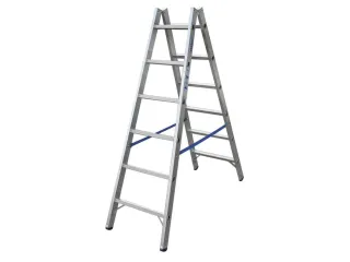 Bokladder Dubbelzijdig Aluminium 1.79m 2x6 Sporten Alu Scharnieren - 2