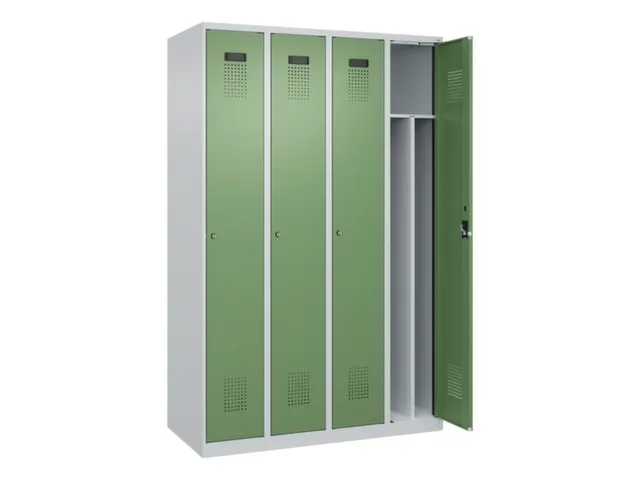 locker voor scheiding van kleding,HxBxD 1850x1200x500mm,4vak