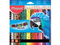Kleurpotlood Maped Color'Peps Animals set á 24 kleuren