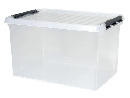 stapelbak,HxLxB 340x600x400mm,62l,PP,transparant,Wanden gesloten