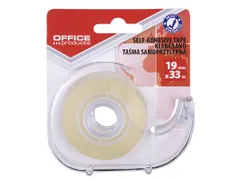 OP plakband 19mmx33m transparant dispenser met 1 rol
