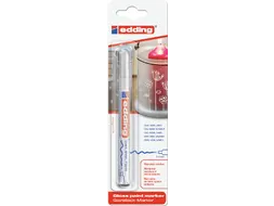 Viltstift edding 751 lakmarker rond wit 1-2mm blister