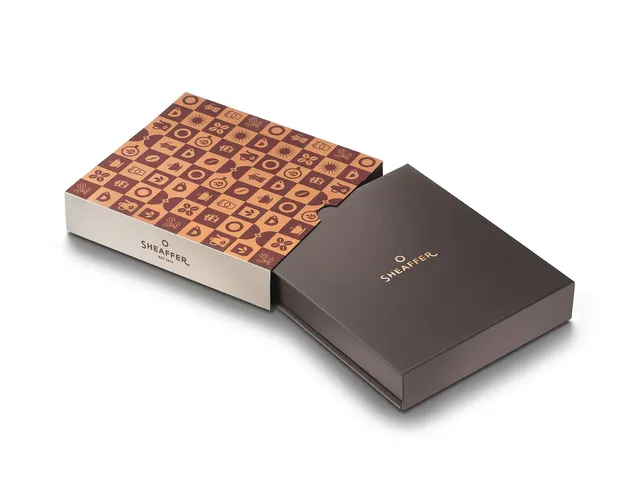 Balpen giftset Sheaffer 100 9374 Coffee Ed. Matt Brown met bruine cred