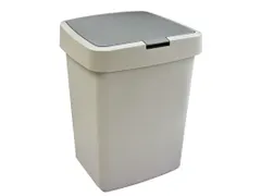 Afvalbak Delta Grijs Klepdeksel 10 Liter