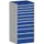 ladekast HxBxD 1600x800x650mm 11laden zware lasten RAL7035 RAL5010