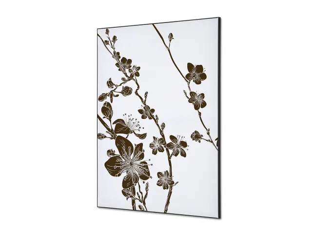 Wanddecoratie Textiel Set A1 Japanse Bloesem Bruin