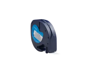 Neutral labeltape DYMO S0721620 12mmx4m Zwart op geel gelamineerd - 1