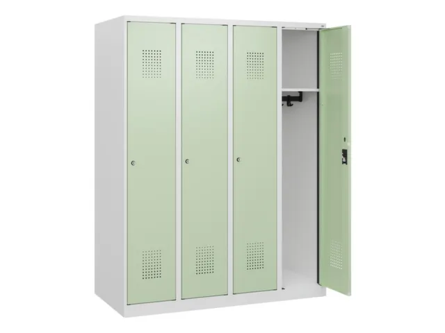 schoollocker,HxBxD 1530x1200x500mm,4vak,vak B 300mm,cil.-slot