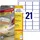 Etiket Avery Zweckform L6023REV 63.5x38.1mm afneembaar Wit 525 stuks