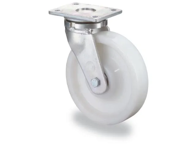 zwenkwiel,draagverm. 550kg,ØxB 125x50mm,kunststof-banden,kogellager