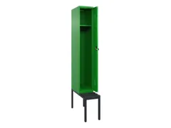 locker met bank,HxBxD 2120x300x815mm,1vak,vak B 300mm,draaigrendel