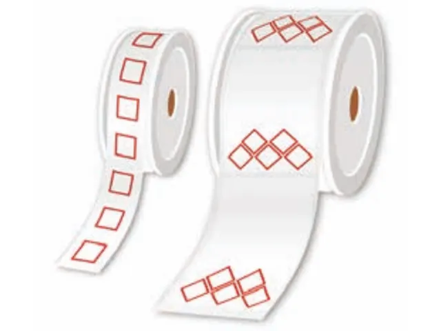 Brother LTZ12055FGHS, Wit, Rood, Rechthoek, 85 mm, 55 mm, 350 stuk(s)