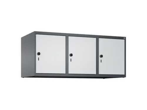 opzetkast,v. locker,3vak.,vak B 400mm,HxBxD 500x1200x500mm