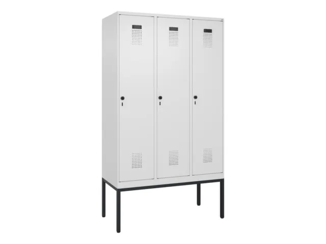 locker voor scheiding van kleding,HxBxD 2120x1200x500mm,3vak