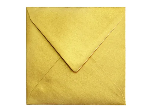 Envelop Papicolor 140x140mm Goud gegomd