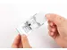 Badge Durable 8542 classic avec aimant 34x74mm gris argenté