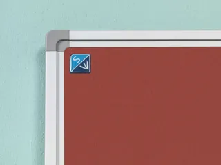 Prikbord Bulletin Rood 60x90cm Softline Profiel 16mm - 3