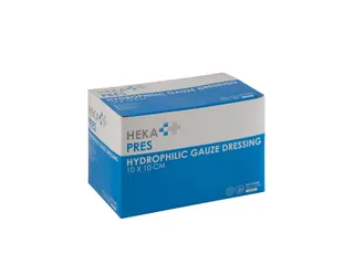 Hydrofiel gaaskompres Hekapres 10x10 steriel - 1