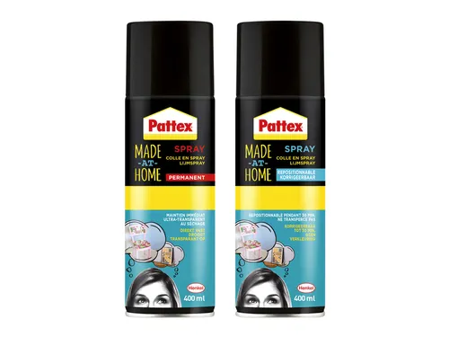 Lijmspray Pattex hobby spuitbus permanent 400ml