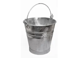 emmer,HxØ 315x310mm,14l,plaatstaal vuurverzinkt,m. voet van bandijzer - 1