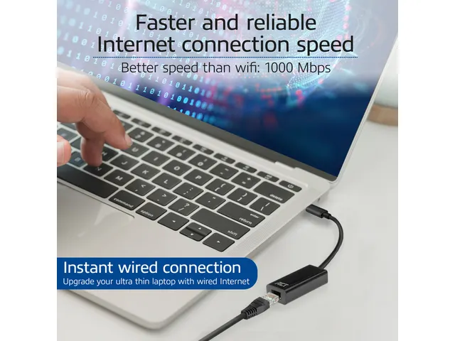 Adapter ACT USB-C naar Gigabit Ethernet 0.15 meter