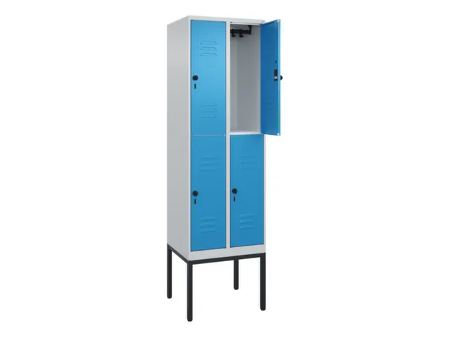 dubbeldekse locker,HxBxD 2120x600x500mm,2x2vak.,vak B 300mm