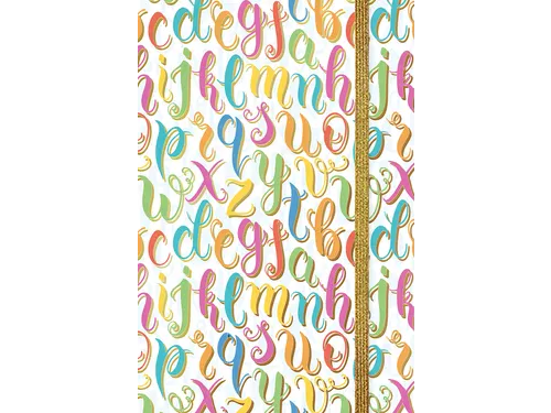 Notitieboekje letters/TC/150-110mm/Multi/Papier