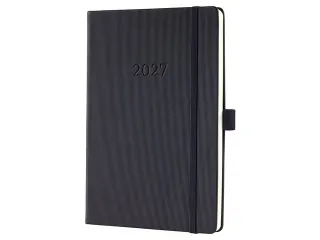 Weekagenda Conceptum A5 2027 (NL/FR/EN/DU) verticale lay-out zwart har - 1