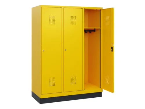schoollocker,HxBxD 1630x1200x500mm,3vak,vak B 400mm,cil.-slot,sokkel