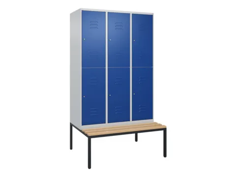 Dubbeldekse dekenkist,HxBxD 2120x1200x815mm,3x2vak.,vak B 400mm