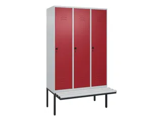 locker voor scheiding van kleding,HxBxD 2120x1200x815mm,3vak - 1