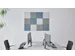 Akoestische PET-vilt wandtegels 30x30cm Combi Blauw 12 Stuks
