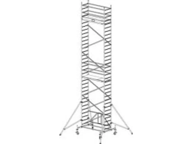 échafaudage pliable,H de travail 9,8m,échafaudage H 9m
