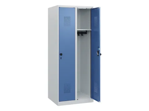 schoollocker,HxBxD 1530x600x500mm,2vak,vak B 300mm,draaigrendel