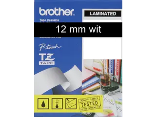 Labeltape Brother P-touch TZe-335 standaard 12mm wit op zwart - 3