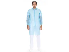Hygonorm 27436 Bezoekersjassen met drukknopen PP Blauw maat L