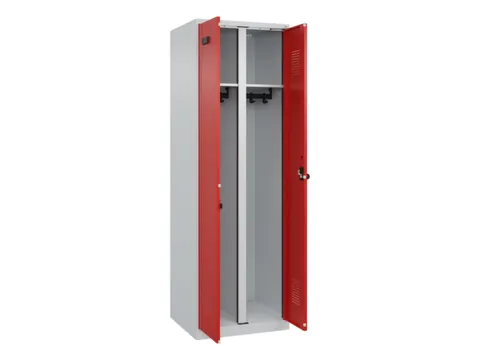 locker voor scheiding van kleding,HxBxD 1850x600x500mm,2vak