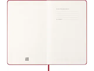 Agenda 2027 Moleskine 12M Weekly 7dag/1pagina large hc scarlet red - 6