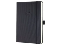 Dagagenda Conceptum A5 2027 (NL/FR/EN/DU) zwart Hardcover