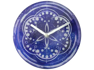 Tafelklok Nextime dia 20cm indigo glas Cosmo Indigo Tafel - 2
