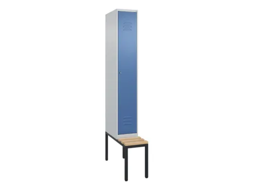 locker met bank,HxBxD 2120x300x815mm,1vak,vak B 300mm,cil.-slot