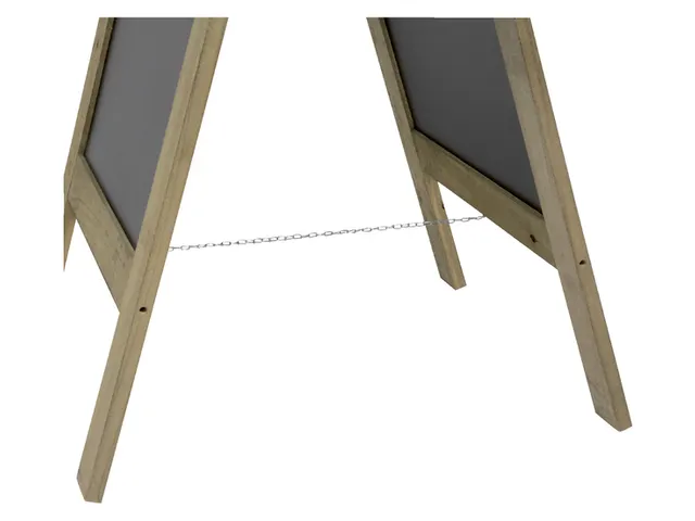 Stoepbord Securit 720x1310x40mm steigerhout